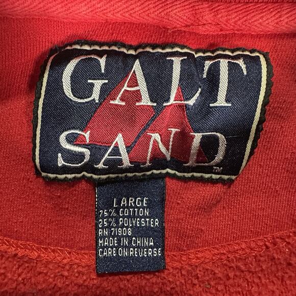 VTG Nebraska Cornhuskers NCAA Red Sweatshirt Embroidered Men's Size Large Champs - Picture 4 of 7